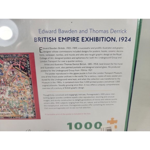 Underground Puzzle 1000pc Edward Bowden Thomas Derrick‎ British Empire Exhibit - Picture 7 of 8